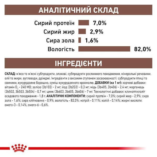 Gastrointestinal Moderate Calorie Feline &ndash; дієтичний вологий корм у соусі для котів при порушенні травлення та панкреатиті (від 12 місяців). Упаковка 12шт*85г 400900119 фото