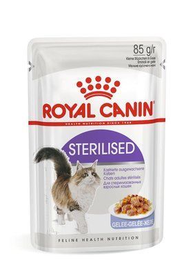 Sterilised wet in jelly Вологий корм (шматочки в желе) для дорослих стерилізованих котів. Упаковка 12шт*85г 41560010 фото