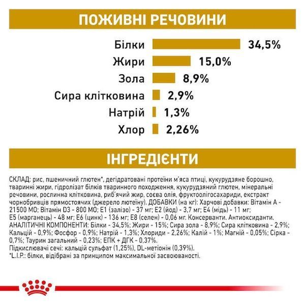 Urinary S/O Feline Дієтичний сухий корм для котів при захворюваннях сечовивідних шляхів 39010041 фото