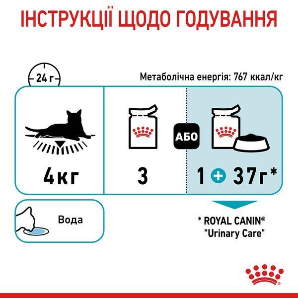 Urinary Care wet in gravy Вологий корм (тонкі шматочки в соусі) для дорослих здорових котів для підтримки здоров'я сечовидільної системи. Упаковка 12шт*85г 41570019 фото